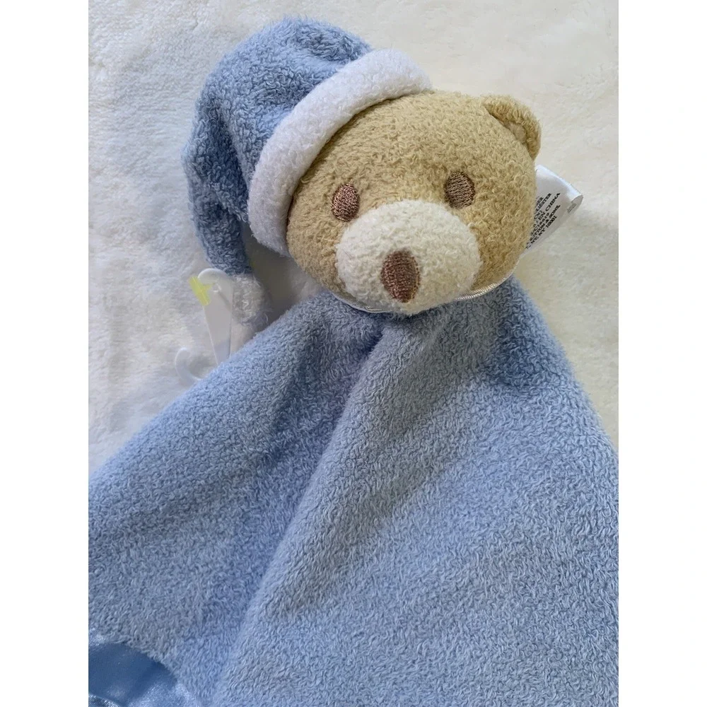Baby Essentials Blue Puppy‎ Lovey Sailboat Security Blanket Satin Trim RARE NWOT